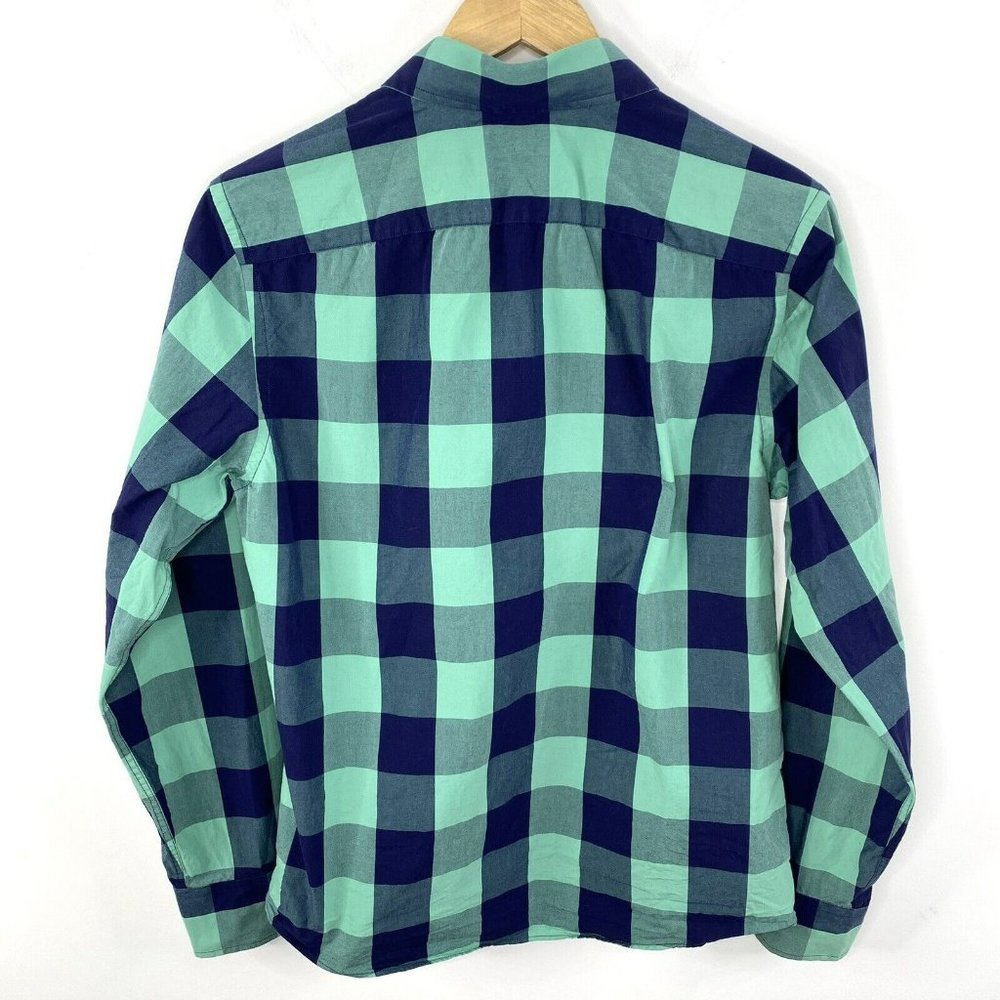 UNTUCKit Bonarda Medium Slim Fit Green Buffalo Plaid Long Sleeve Shirt  Cotton - Picture 4 of 4